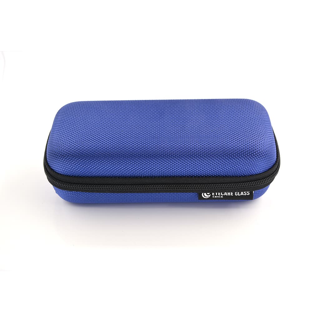 Blue Oxford cloth sunglasses storage bag